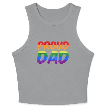 Discover Just be yourself! (Proud Dad) Crop Tank Top