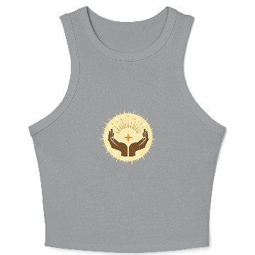 Discover Giving back Philanthropy Community support Volunte Crop Tank Top