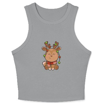 Discover Cute reindeer Crop Tank Top