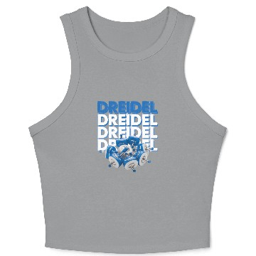 Discover Spinning Dreidels Hanukkah Fun Crop Tank Top