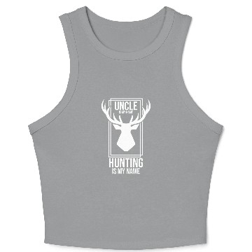 Discover uncle is my name hunting is my game 2 Crop Tank Top