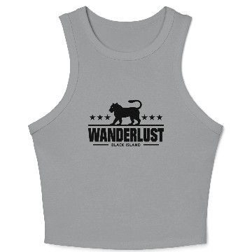 Discover Wanderlust, Lion Crop Tank Top