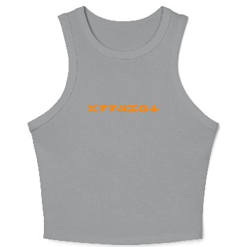 Discover addshot Aurebesh Orange Crop Tank Top