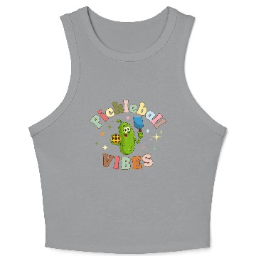Discover Pickleball Vibes Crop Tank Top