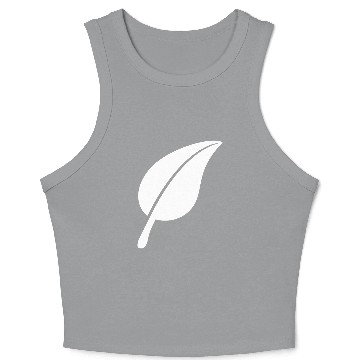 Discover White Beautiful Leaf Eco Spring Summer Cool Nature Crop Tank Top