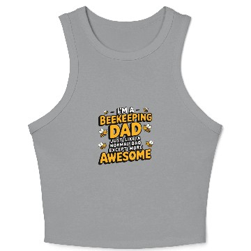 Discover Beekeeping dad Crop Tank Top
