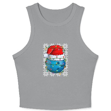 Discover Bowling Ball Christmas Lights Crop Tank Top