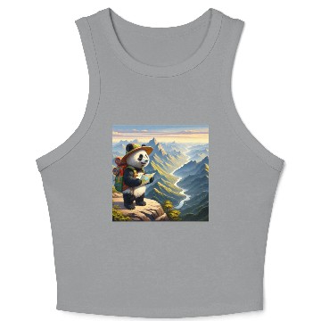 Discover Panda Adventure Crop Tank Top