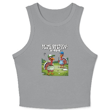 Discover Being Grateful For A Perfect "Birdie". Crop Tank Top