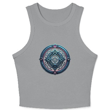 Discover Sacred Heart Mandala Crop Tank Top