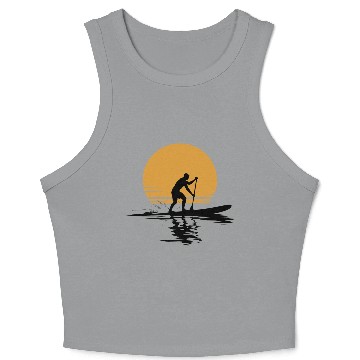 Discover Stand Up Paddle Leisure Vacation Crop Tank Top