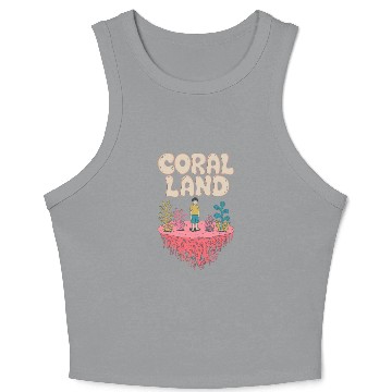 Discover Rainbow Coral Land Crop Tank Top
