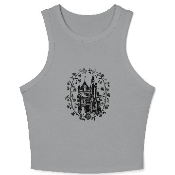 Discover Sleeping beauty roses Castle Crop Tank Top