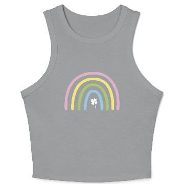 Discover Four Leaf Clover Rainbow St Patrick's Day Crop Tank Top