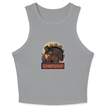 Discover Gobblegool Thanksgiving Turkey Crop Tank Top
