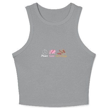 Discover Peace love Corn Dogs Crop Tank Top