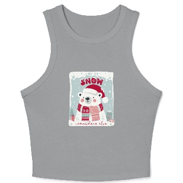 Discover Let It Snow Somewhere Else Crop Tank Top