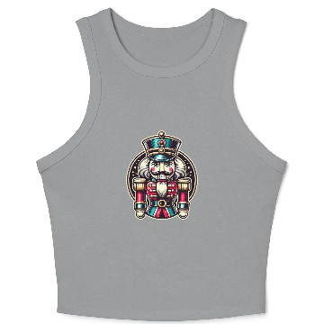 Discover Traditional Nutcracker For Christmas Crop Tank Top