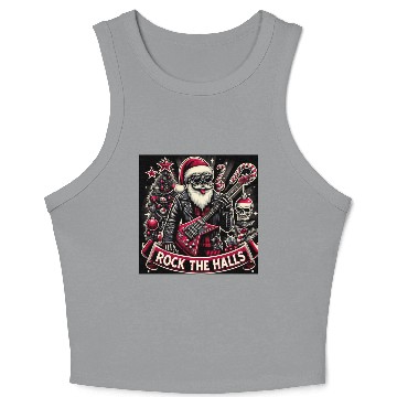 Discover Rocker father xmas Crop Tank Top