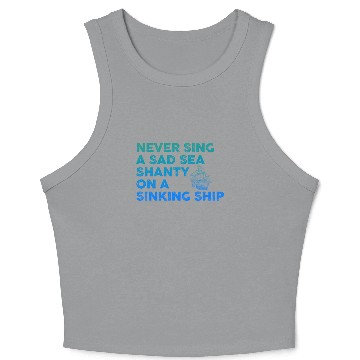 Discover Sailor Meme Pirate Ship Ocean Sailing Crop Tank Top