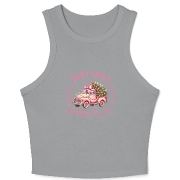 Discover Saint Nicks Christmas Tree Farm Crop Tank Top