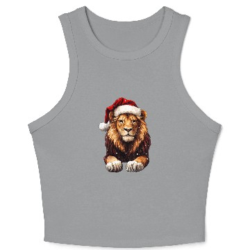 Discover Lions Christmas Crop Tank Top