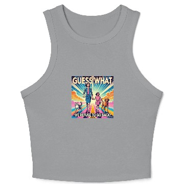 Discover Colorful inspirational Collection Crop Tank Top