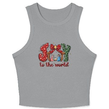 Discover joy to the world Crop Tank Top