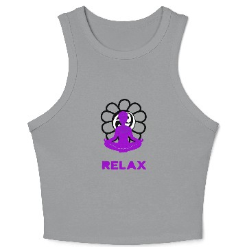 Discover Purple meditation | relax Crop Tank Top