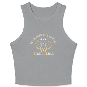 Discover its a good day to play pickleball Crop Tank Top