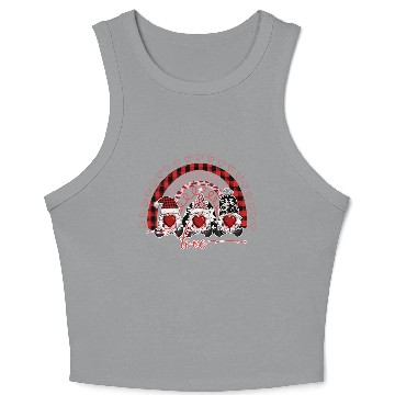 Discover Gnomes Valentines Revelin Crop Tank Top