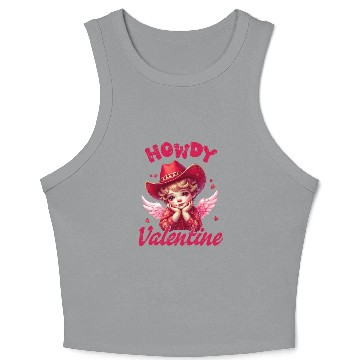 Discover Howdy Valentine, Valentines Day Crop Tank Top
