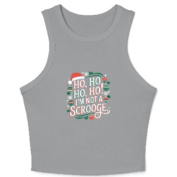 Discover Festive Christmas Cheer: Not a Scrooge Crop Tank Top