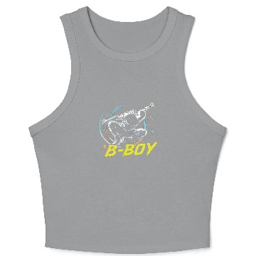 Discover B-Boy Breakdance Breakdancer Urban Hip Hop Crop Tank Top