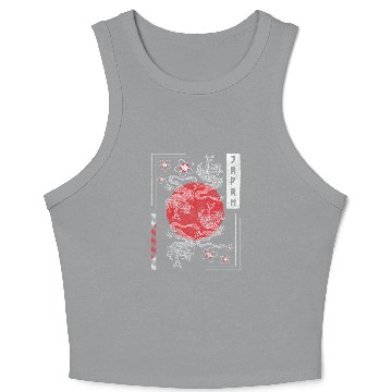 Discover Orient Symbol Nerd Crop Tank Top