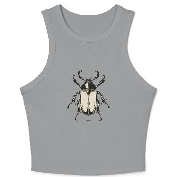 Discover Vintage Insect Illustration – Bold & Symmetric Crop Tank Top