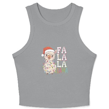 Discover Fa La La Llama Crop Tank Top