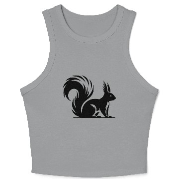 Discover Wild Cute Squirrel Children Drawing Crop Tank Top