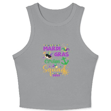 Discover Mardi Gras Cruise Squad 2025 Crop Tank Top