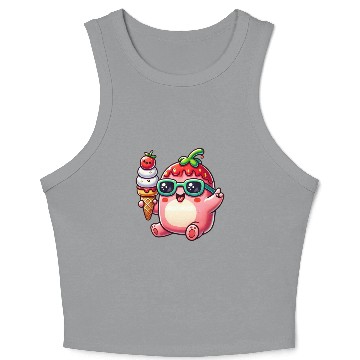 Discover Ice Cream Strawberry Chill Crop Tank Top