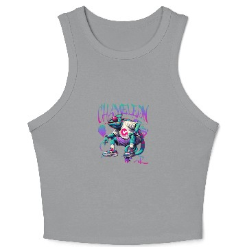 Discover Urban Chameleon Design Crop Tank Top