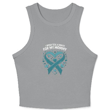 Discover i where teal and white for my mom Crop Tank Top