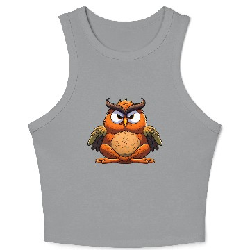 Discover Yogi owl Crop Tank Top