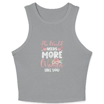 Discover Women's Day Power Frida Kahlo Crop Tank Top