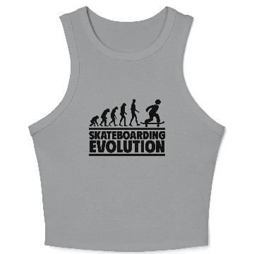Discover Skateboarding Evolution Crop Tank Top