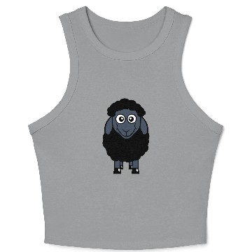 Discover Black Sheep Small Cute Funny Lamb Cool Comic Sweet Crop Tank Top