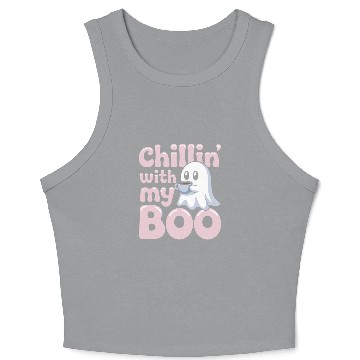 Discover Paranormal Comedy Funny Ghost Humor Lighthearted Crop Tank Top