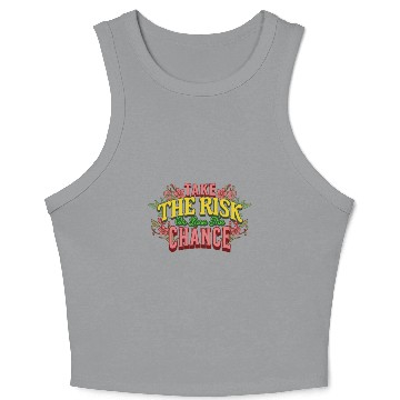Discover Take the Risk - Bold Adventure Awaits Crop Tank Top