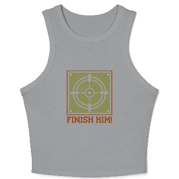 Discover FINISH HIM Crop Tank Top