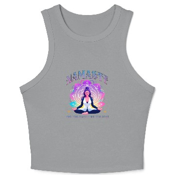 Discover Namaste Yoga Crop Tank Top